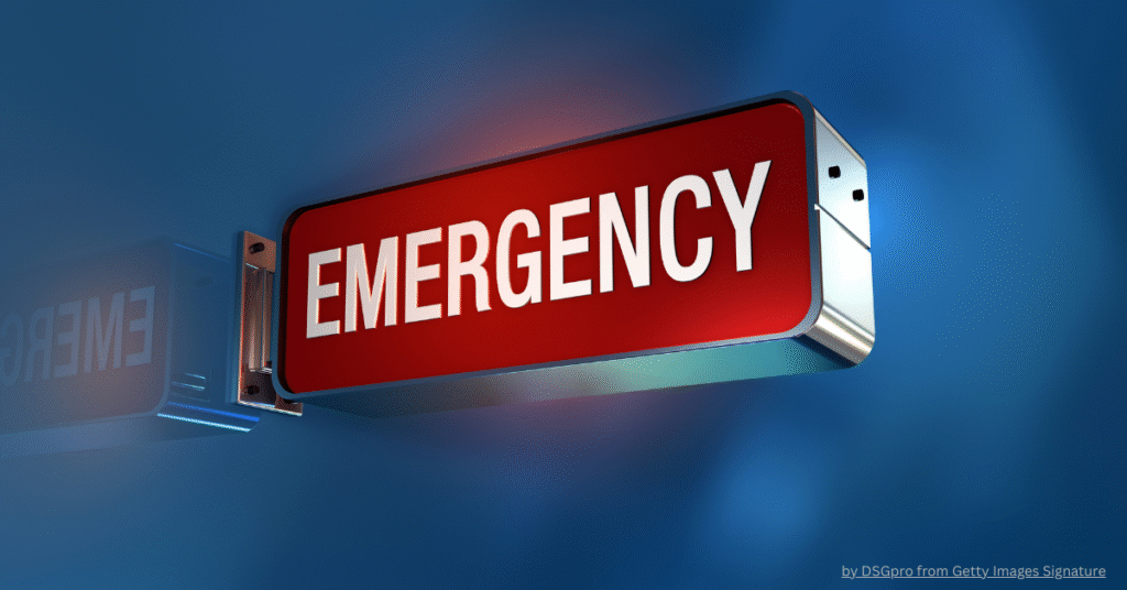 how to build emergency Fund, sign board showing emergency word